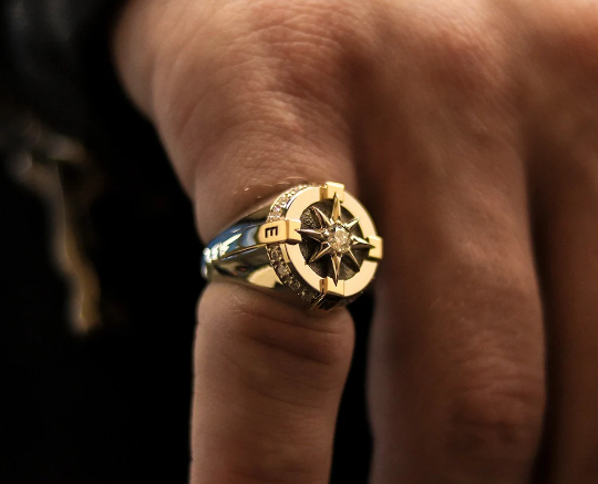 мужское кольцо на мизинец
